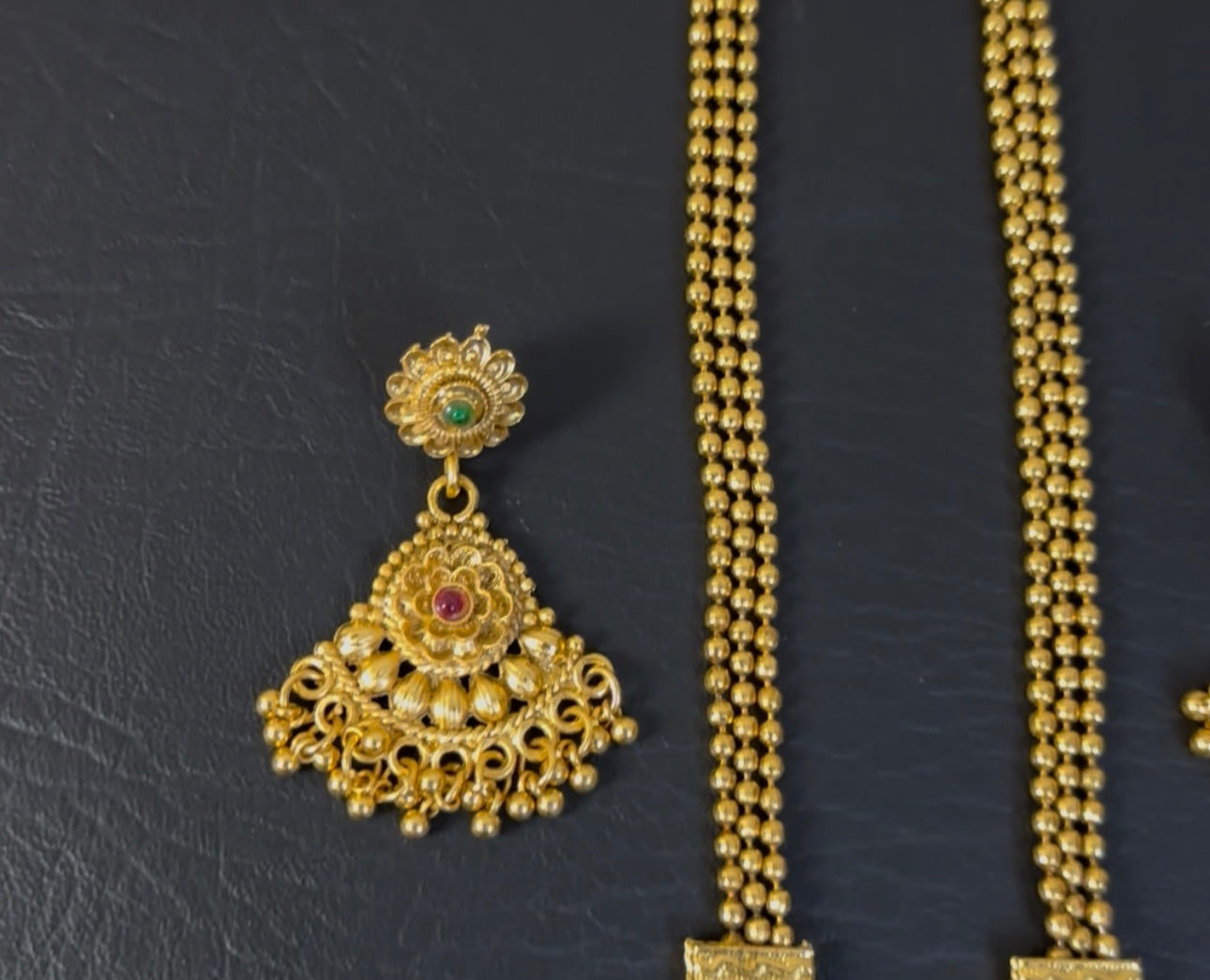 South Indian Rajwari MAALA with Earrings