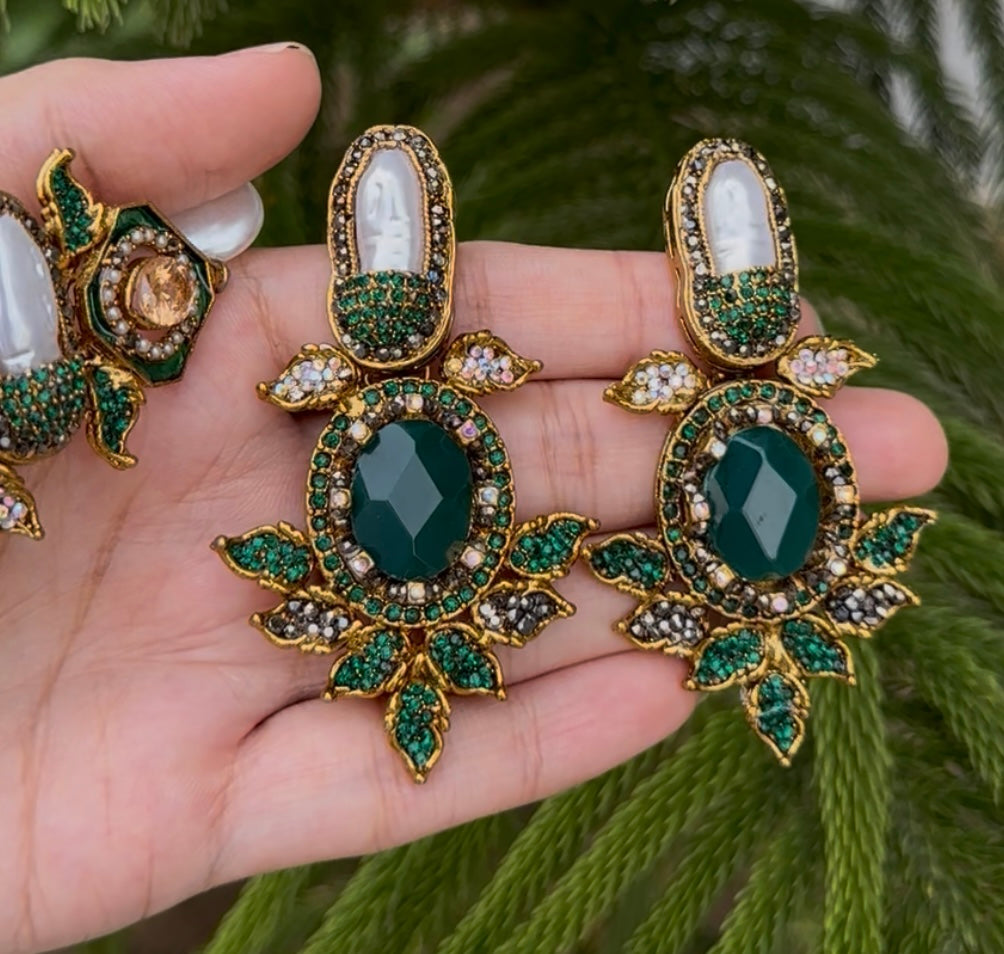 Mother Pearl Turkish Stones CHOKAR Set