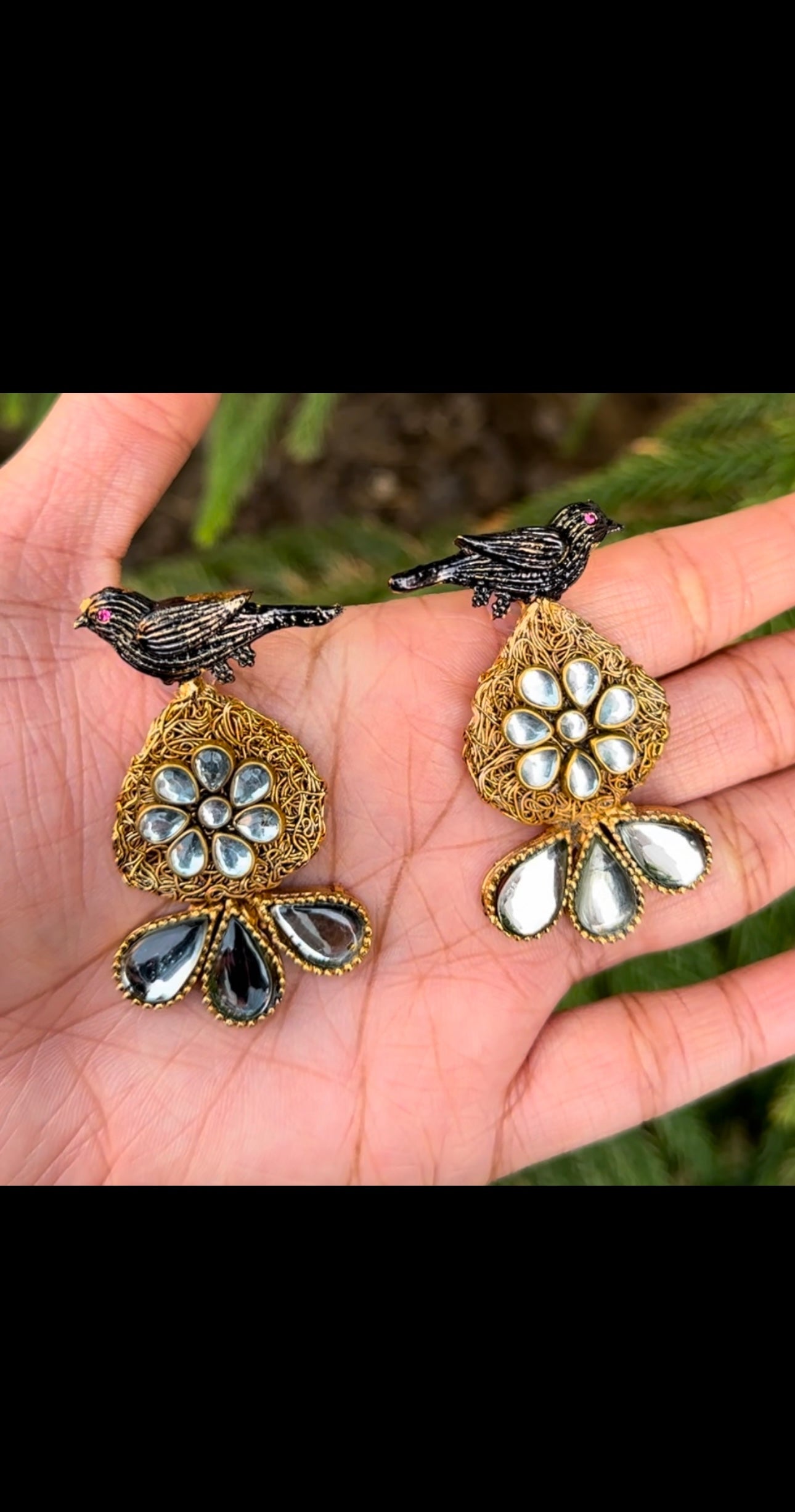Peacock KUNDAN Earrings