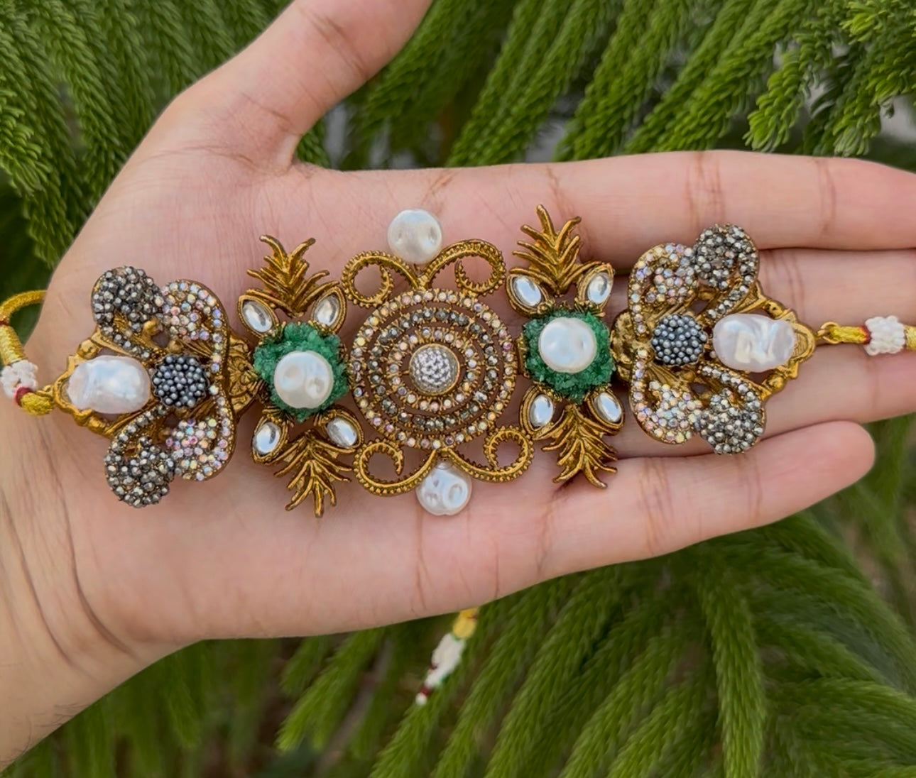 Turkish Stones with Mother pearl CHOKAR Set