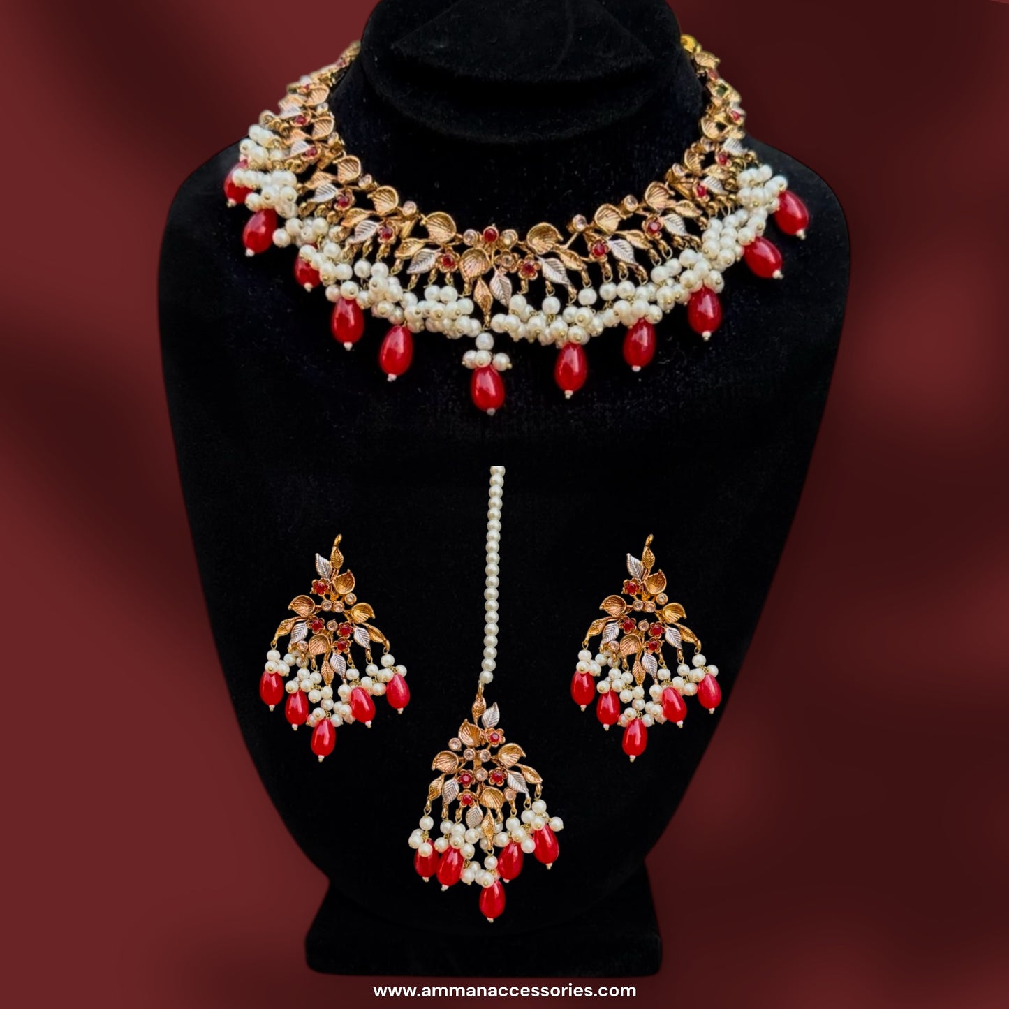 HANDMADE TURKISH STONE NECKLACE SET π«