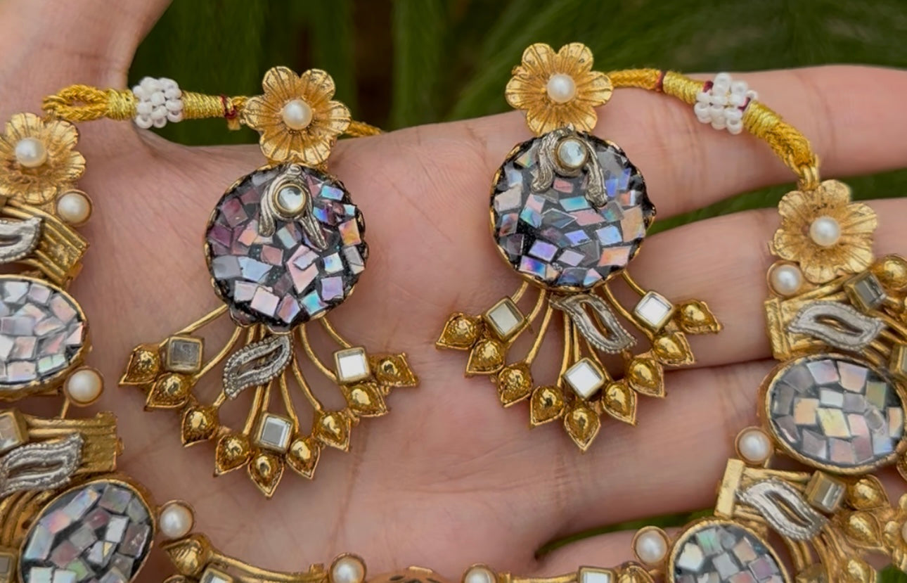 Turkish Stone Necklace With Earrings