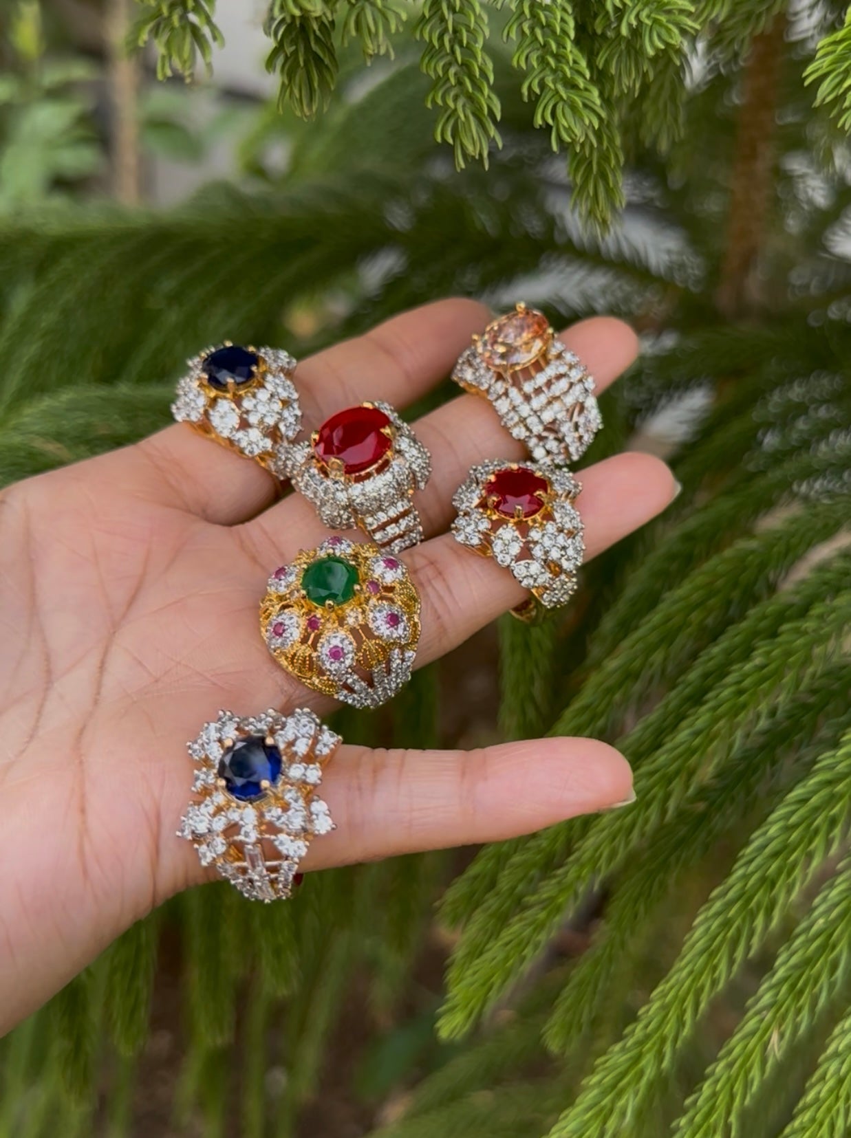 Zircon Adjustable Rings