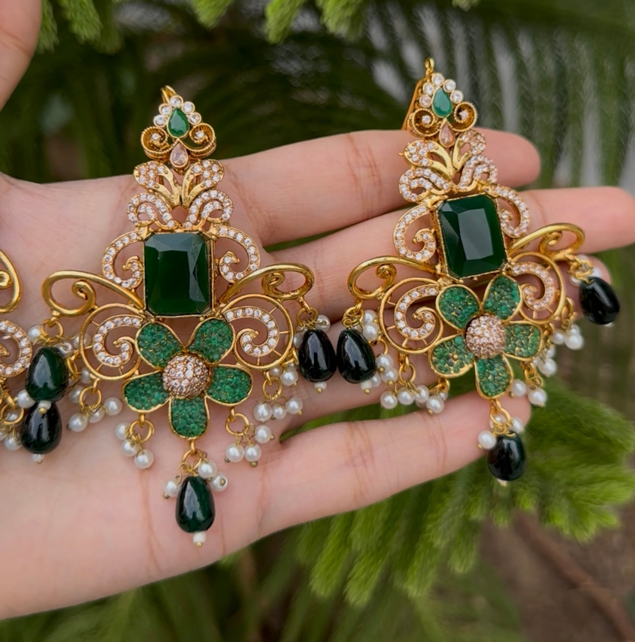 Turkish Stones Earrings Tika Set