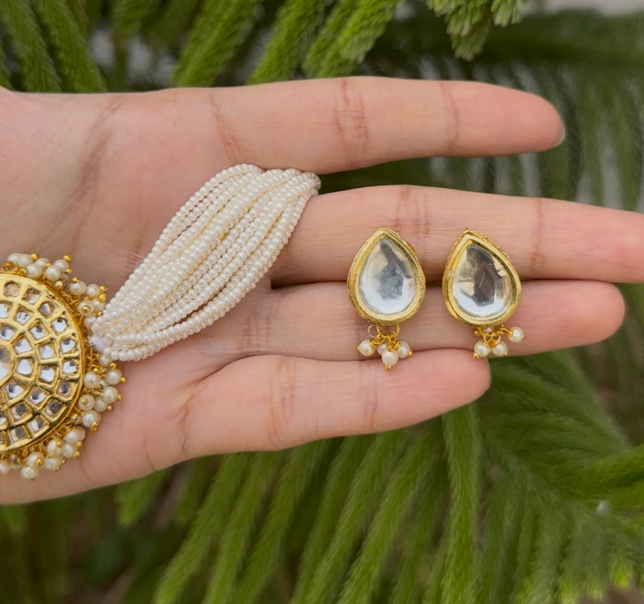 Indian KUNDAN CHOKAR with MEENAKARI Work