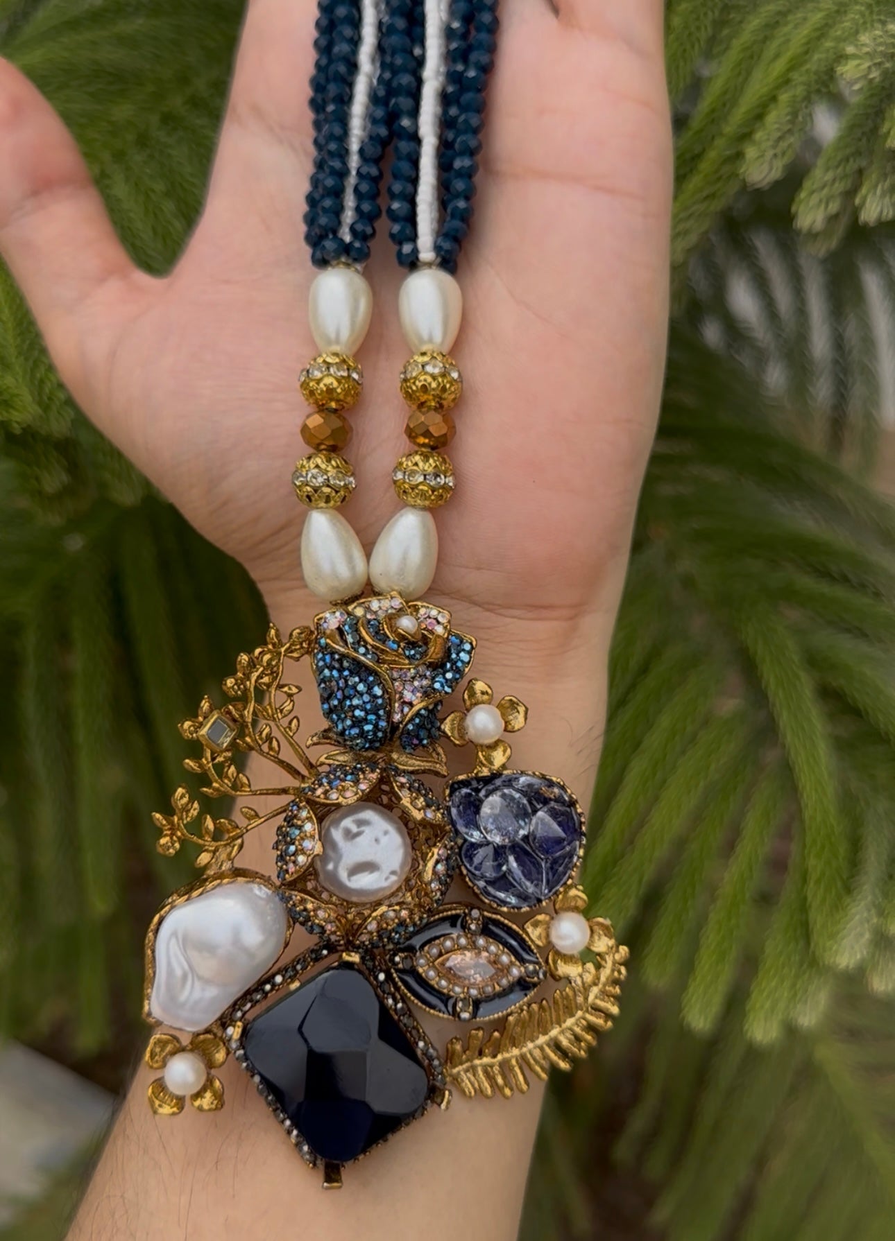 Mother Pearl Turkish Crush Doublet Stone MAALA