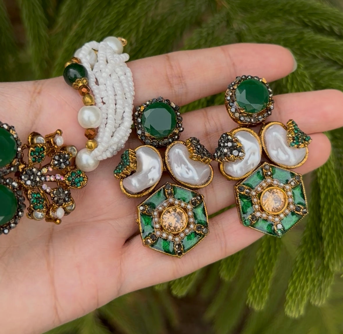Mother Pearl Turkish Stone Chokar Set