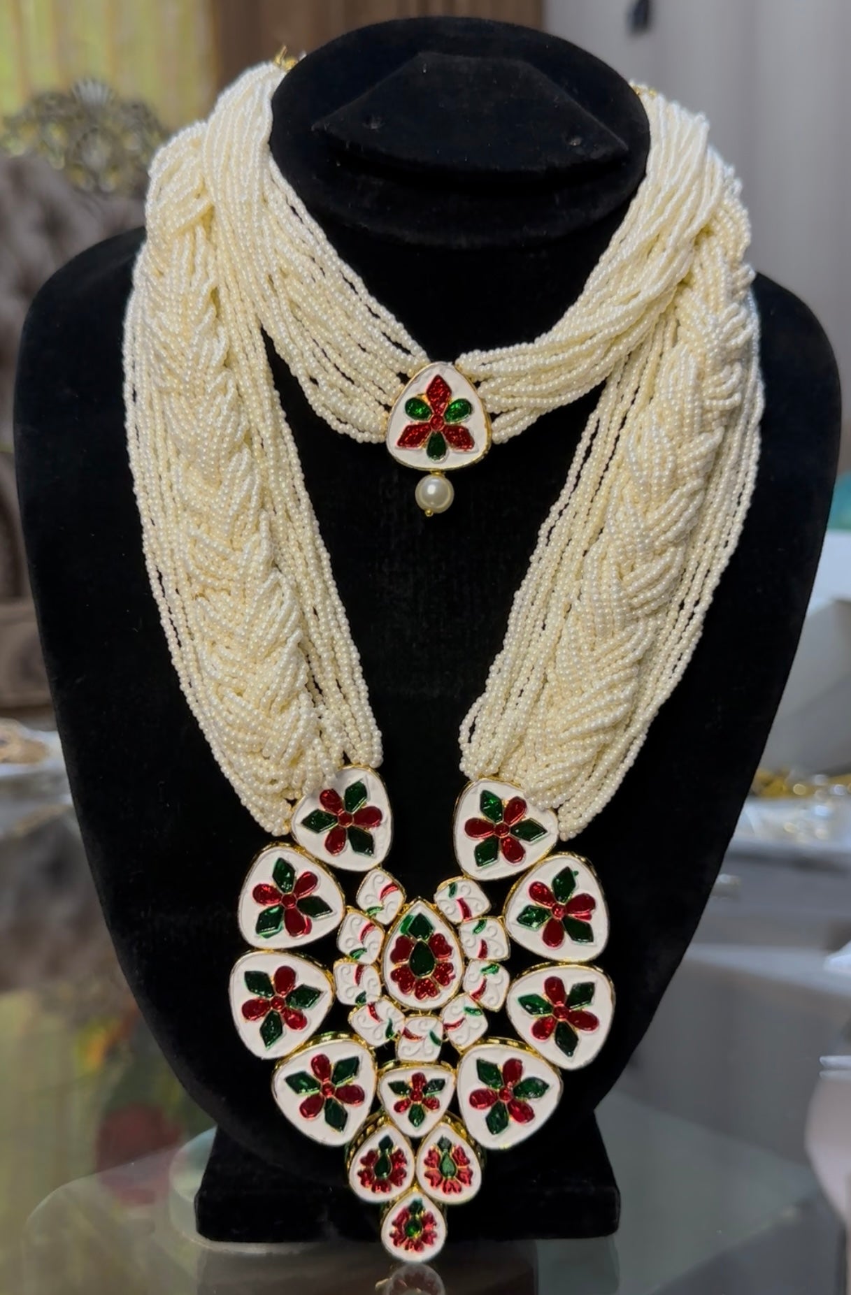 Indian KUNDAN MAALA with CHOKAR Set