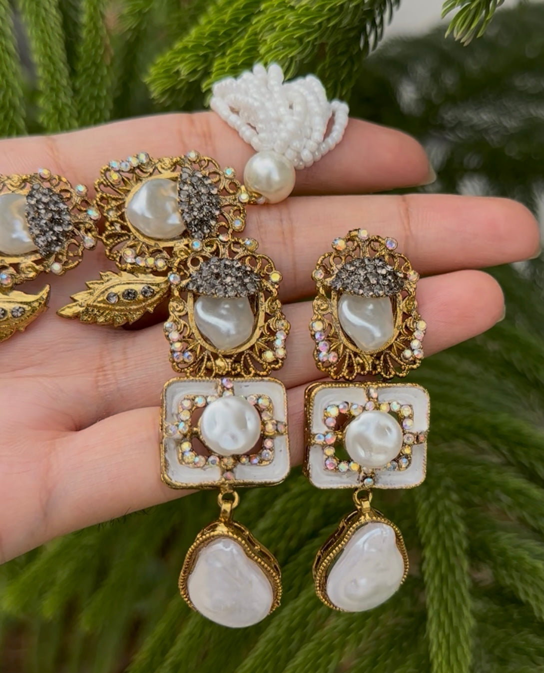 Mother Pearl With Turkish stone Chokar Set