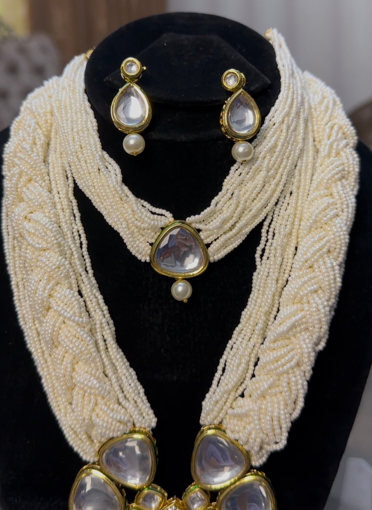 Indian KUNDAN MAALA with CHOKAR Set