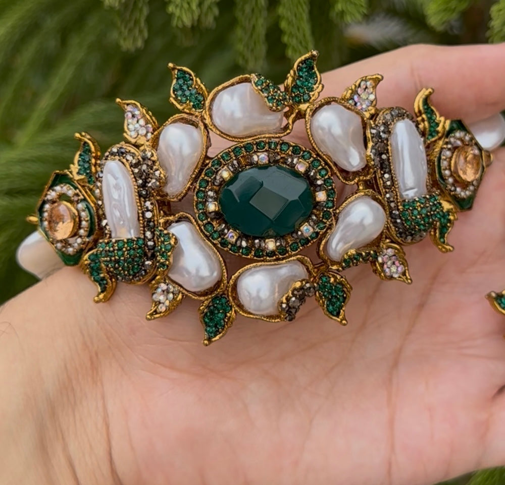 Mother Pearl Turkish Stones CHOKAR Set