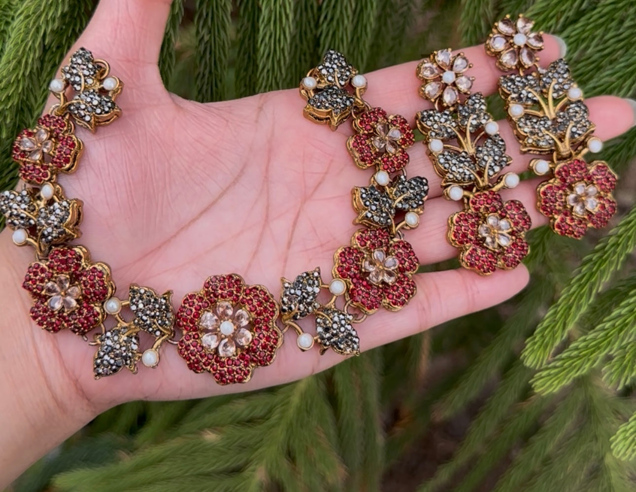 Turkish Stone Necklace Set