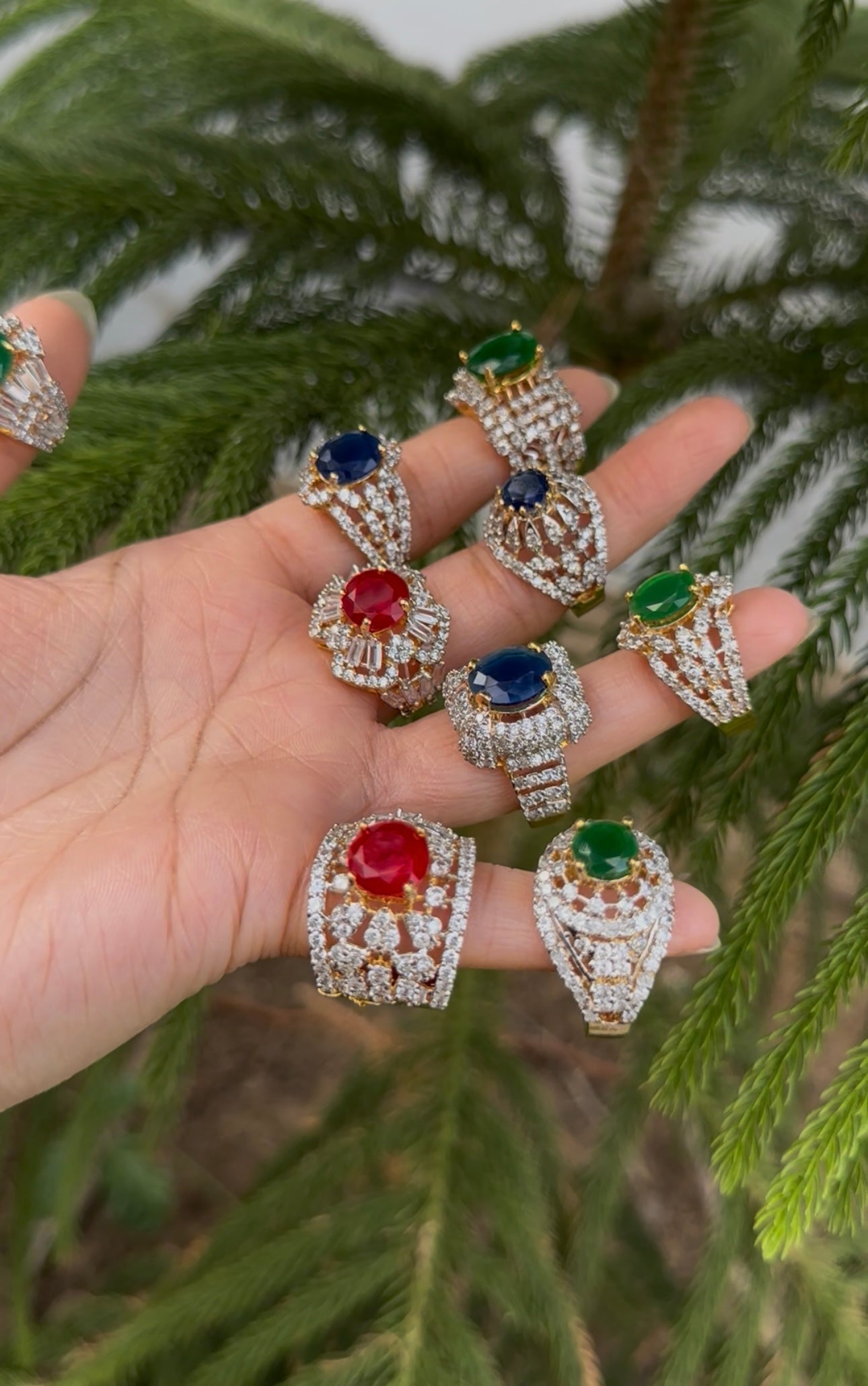 Zircon Adjustable Rings