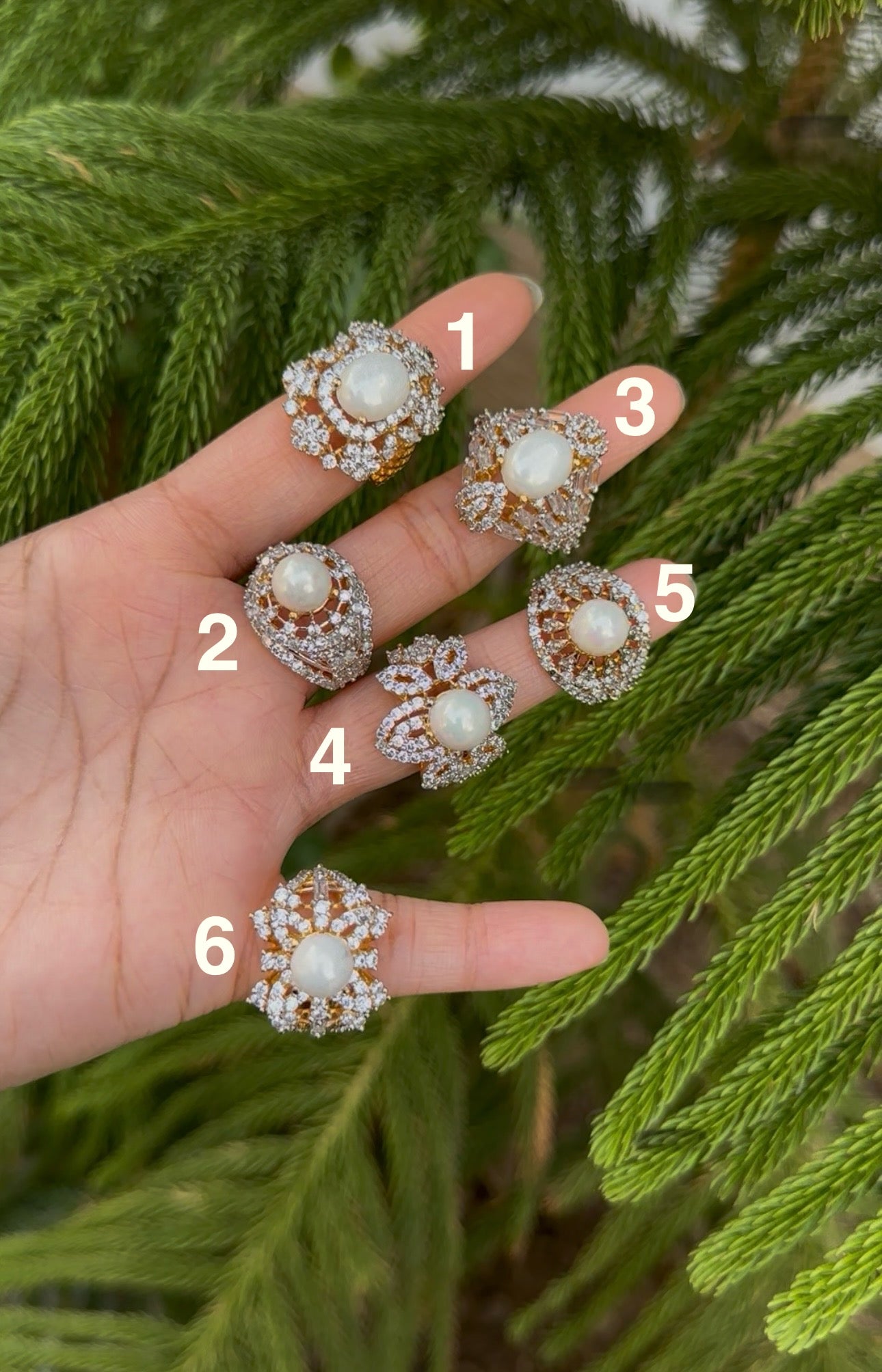 Zircon Adjustable Rings