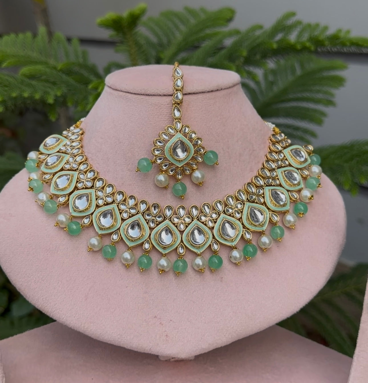 INDIAN KUNDAN NECKLACE SET
