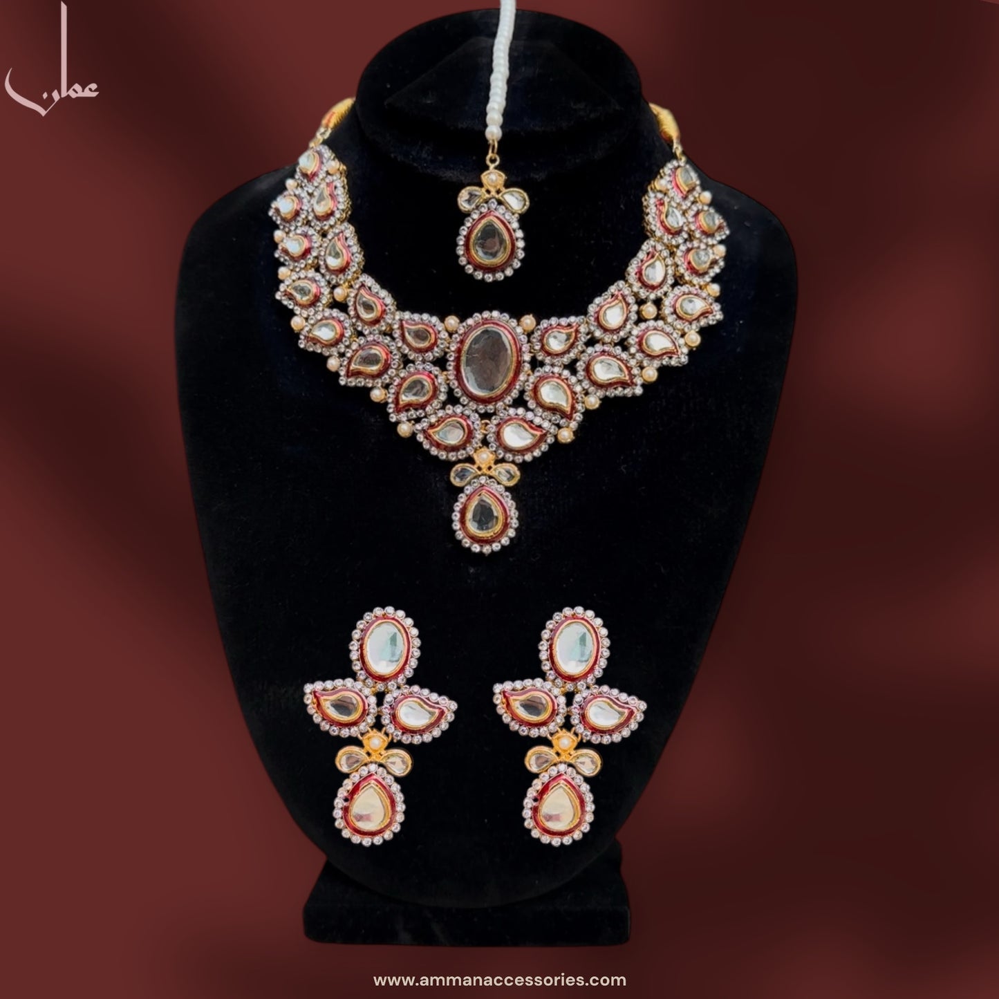 INDIAN KUNDAN NECKLACE SET