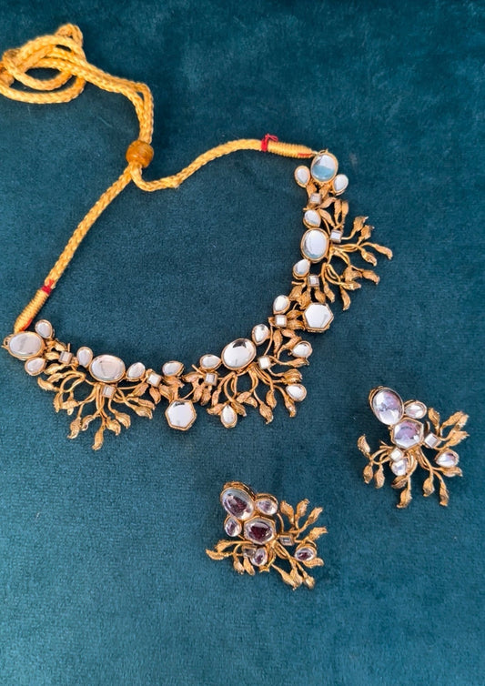 Indian KUNDAN Necklace Set With Earrings
