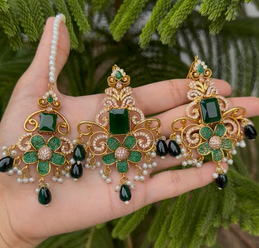 Turkish Stones Earrings Tika Set