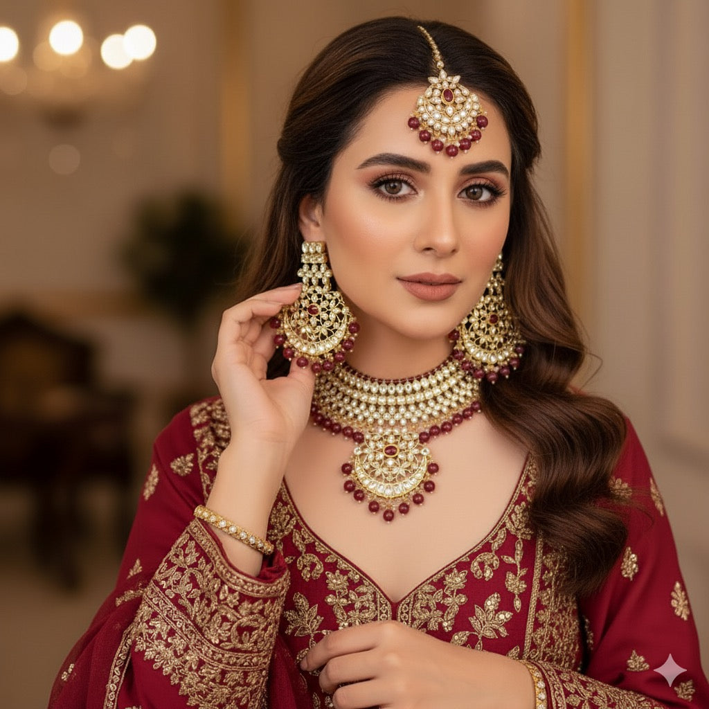 Indian KUNDAN Necklace Set