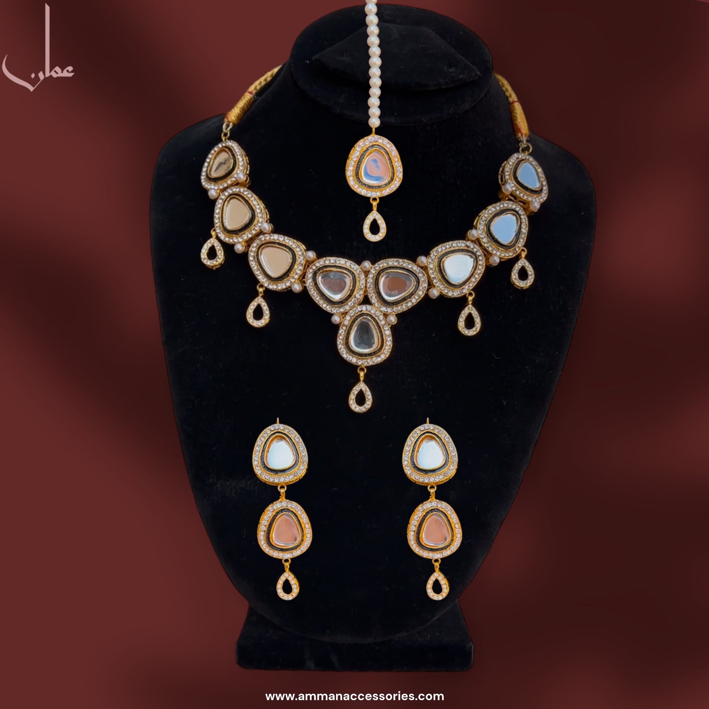 INDIAN KUNDAN NECKLACE SET