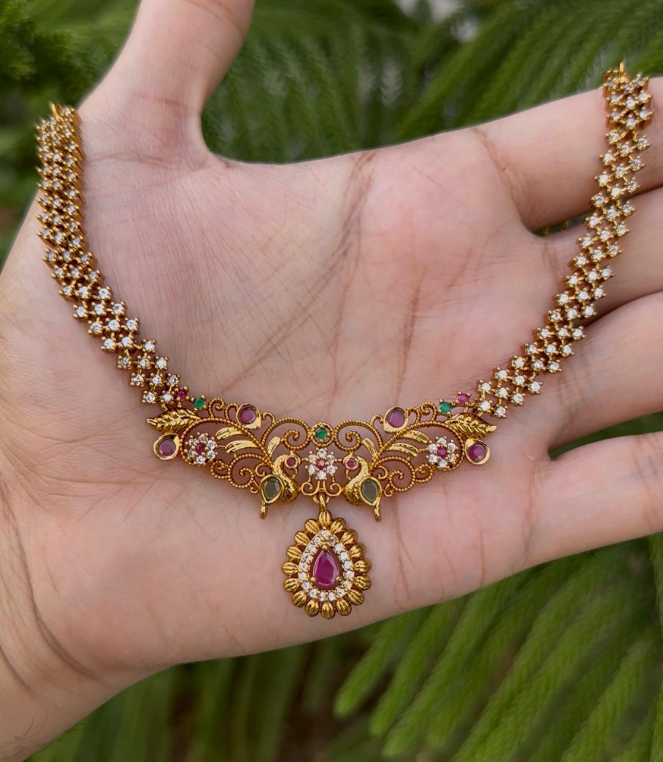 South Indian Rajwari Necklace Set