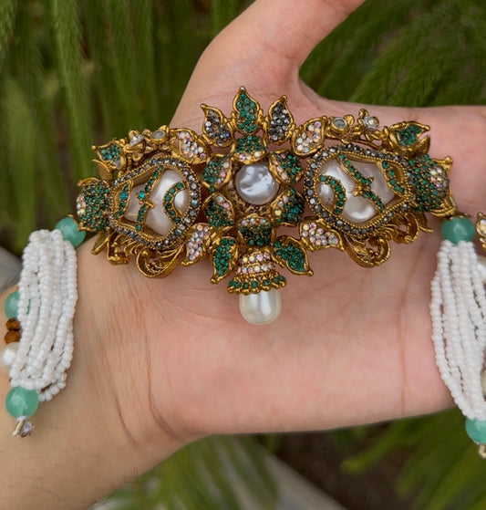 Turkish Stones Mother Pearl CHOKAR Set