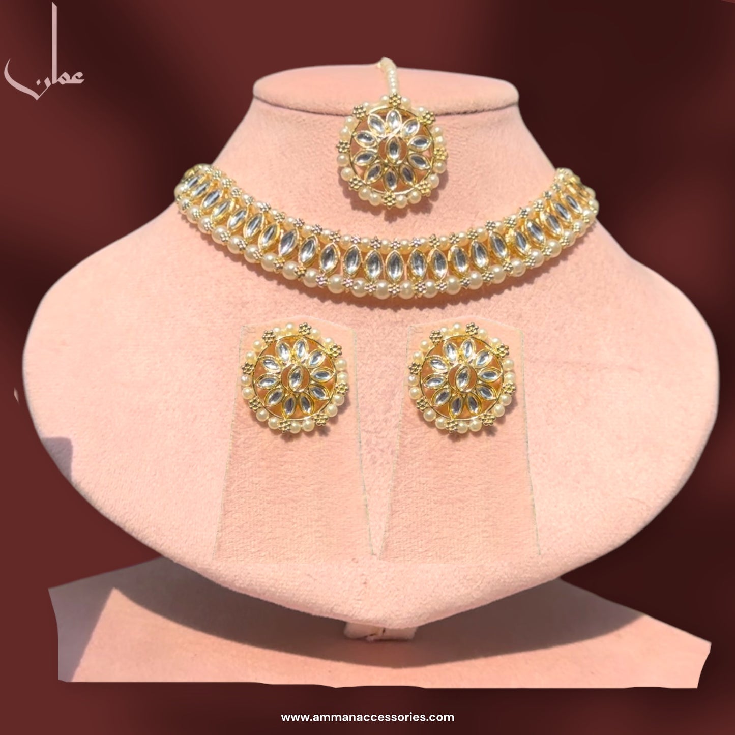 INDIAN KUNDAN NECKLACE SET