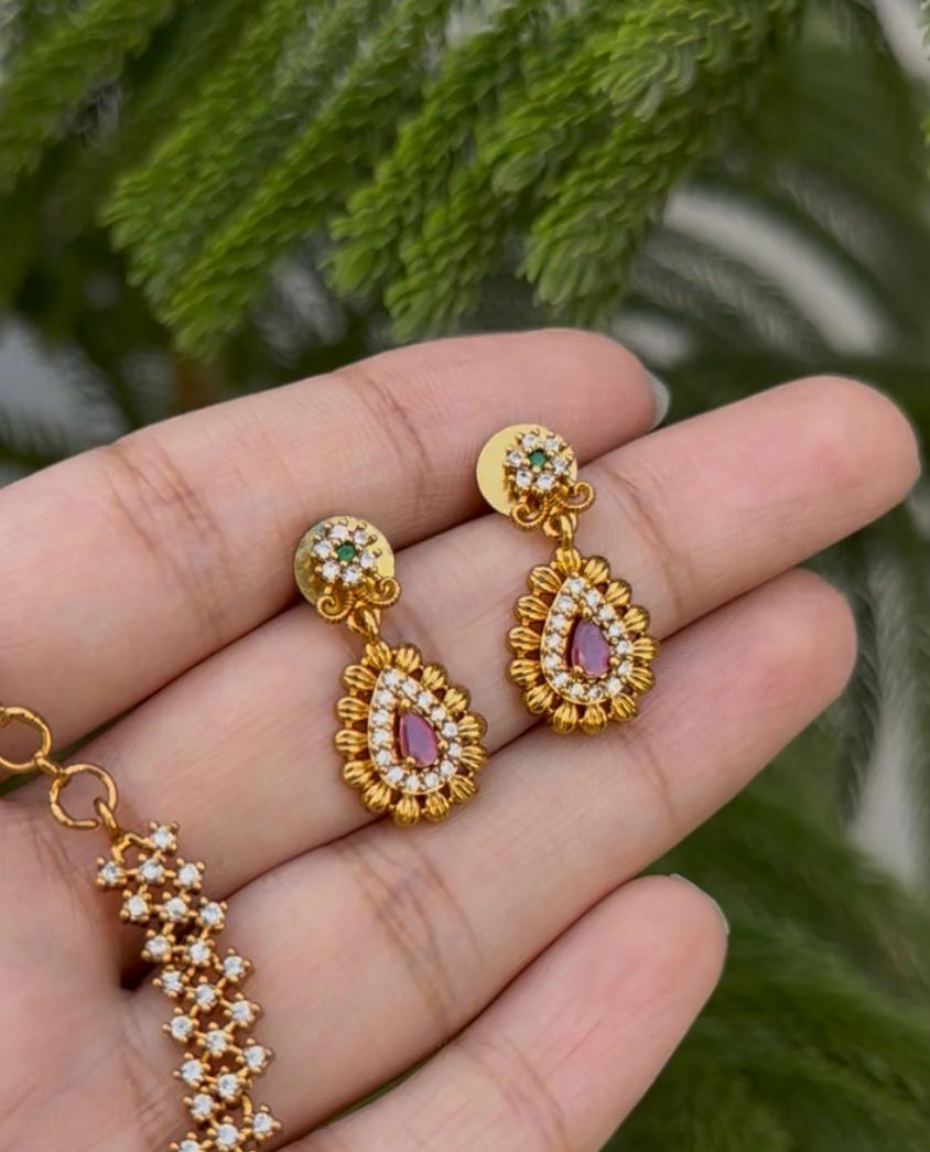 South Indian Rajwari Necklace Set