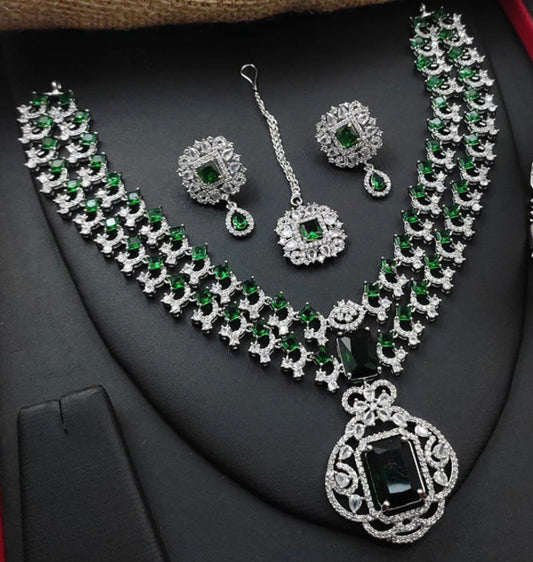 American Ad Diamonds Jarao Double line Zircon Set
