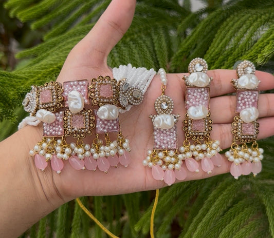 Mother Pearl With Turkish Stones Chokar Set