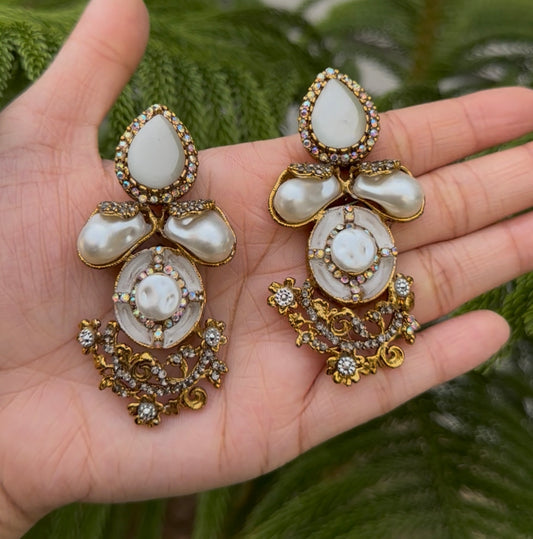 Turkish Stones With Mother pearl Earrings