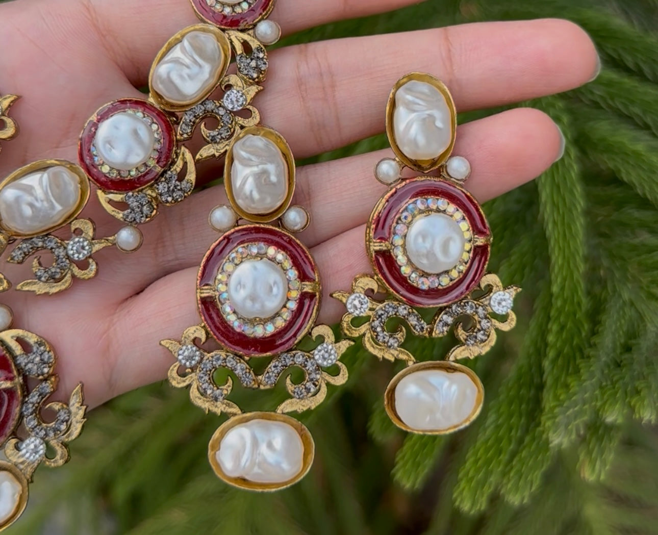 Mother Pearl With Turkish stone Necklace Set