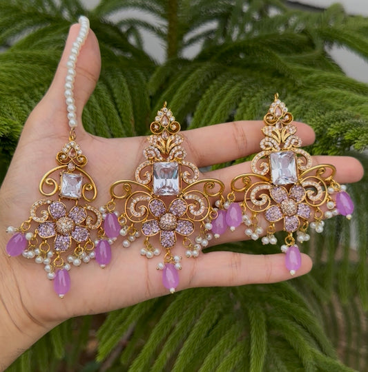 Turkish Stone Earrings Tika Set