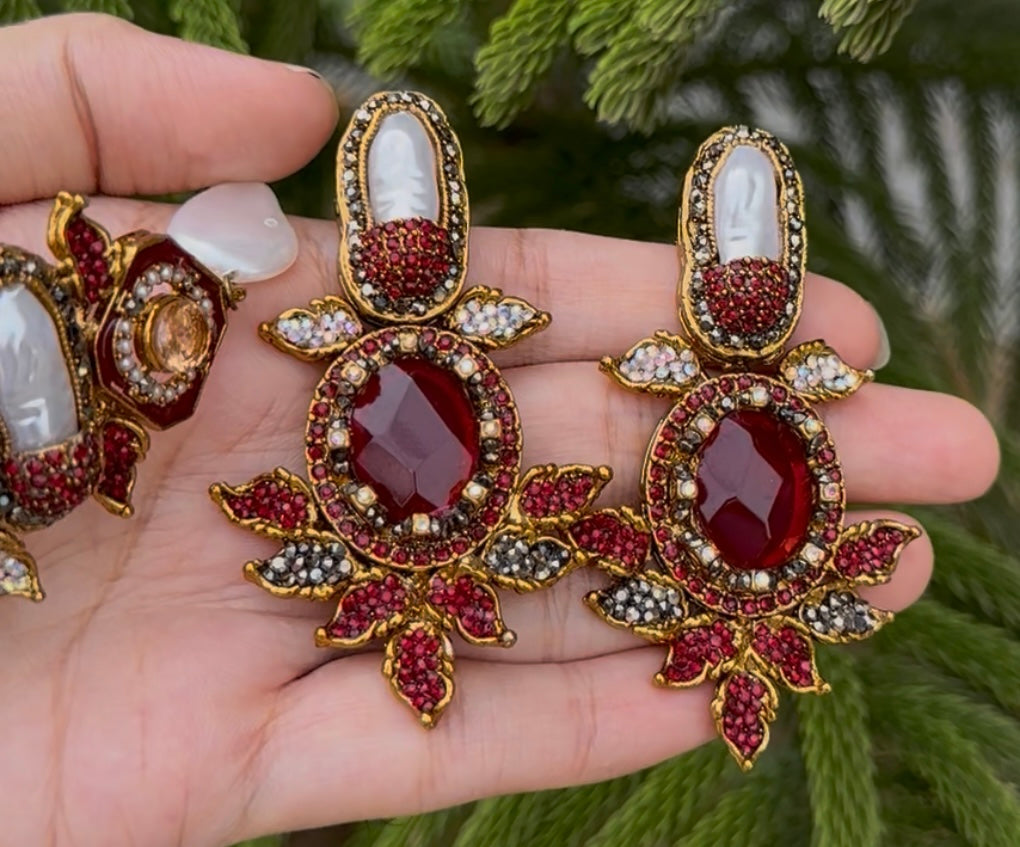 Mother Pearl Turkish Stones CHOKAR Set