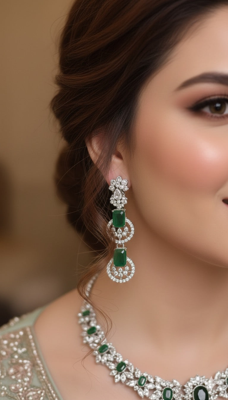 AD Zircon Necklace Set