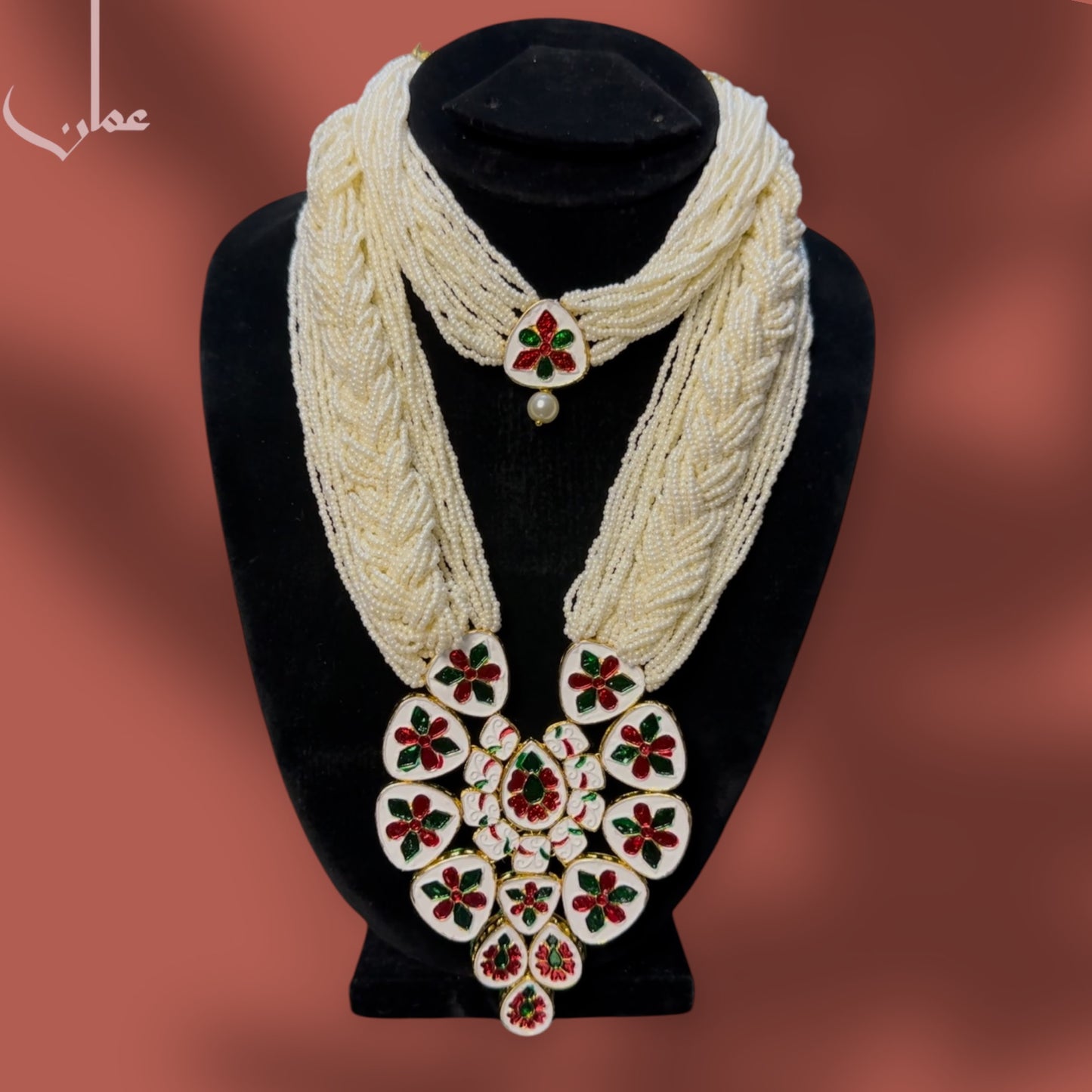 INDIAN KUNDAN MALA SET WITH CHOKAR EARRINGS