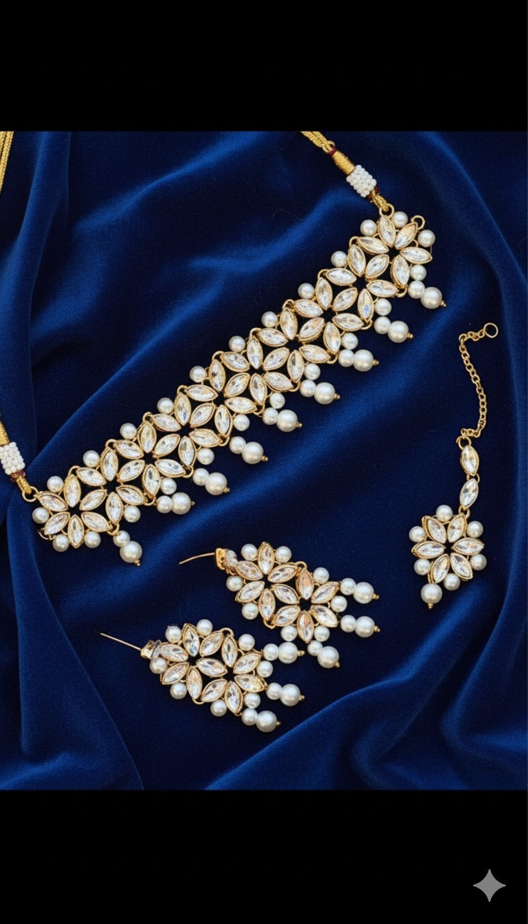 Indian Kundan Chokar Set
