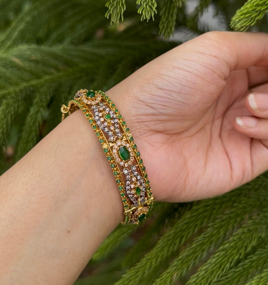 Zircon doublet Stone Bangle