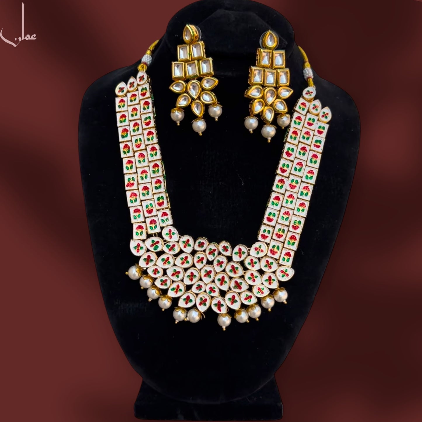 INDIAN JAIPURI KUNDAN SET 💫