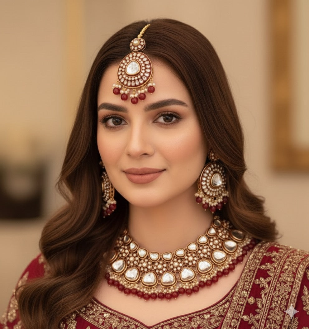 INDIAN KUNDAN NECKLACE SET