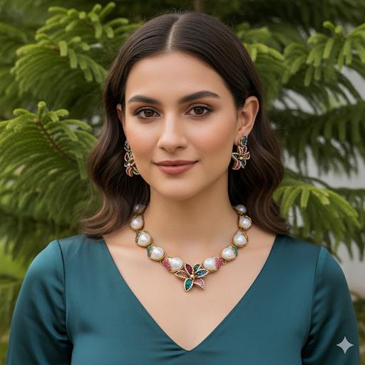 Mother Pearl Turkish Necklace Set
