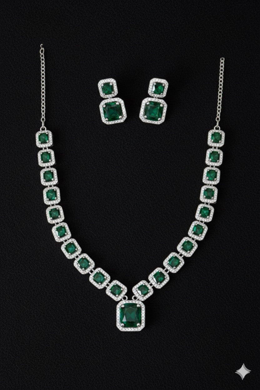 Ad Zircon Necklace Set 💎