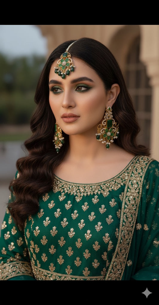 Turkish Stones Earrings Tika Set