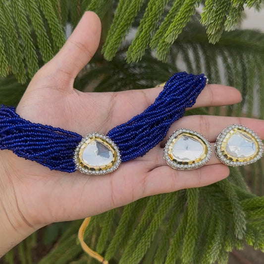 KUNDAN CHOKAR with Ear Studs