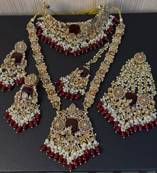 Gold Plated Handcrafed Bridal Set ✨