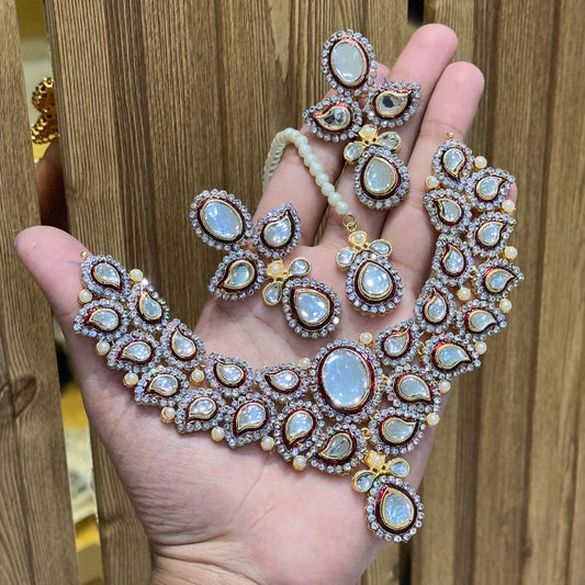 INDIAN JAIPURI KUNDAN SET