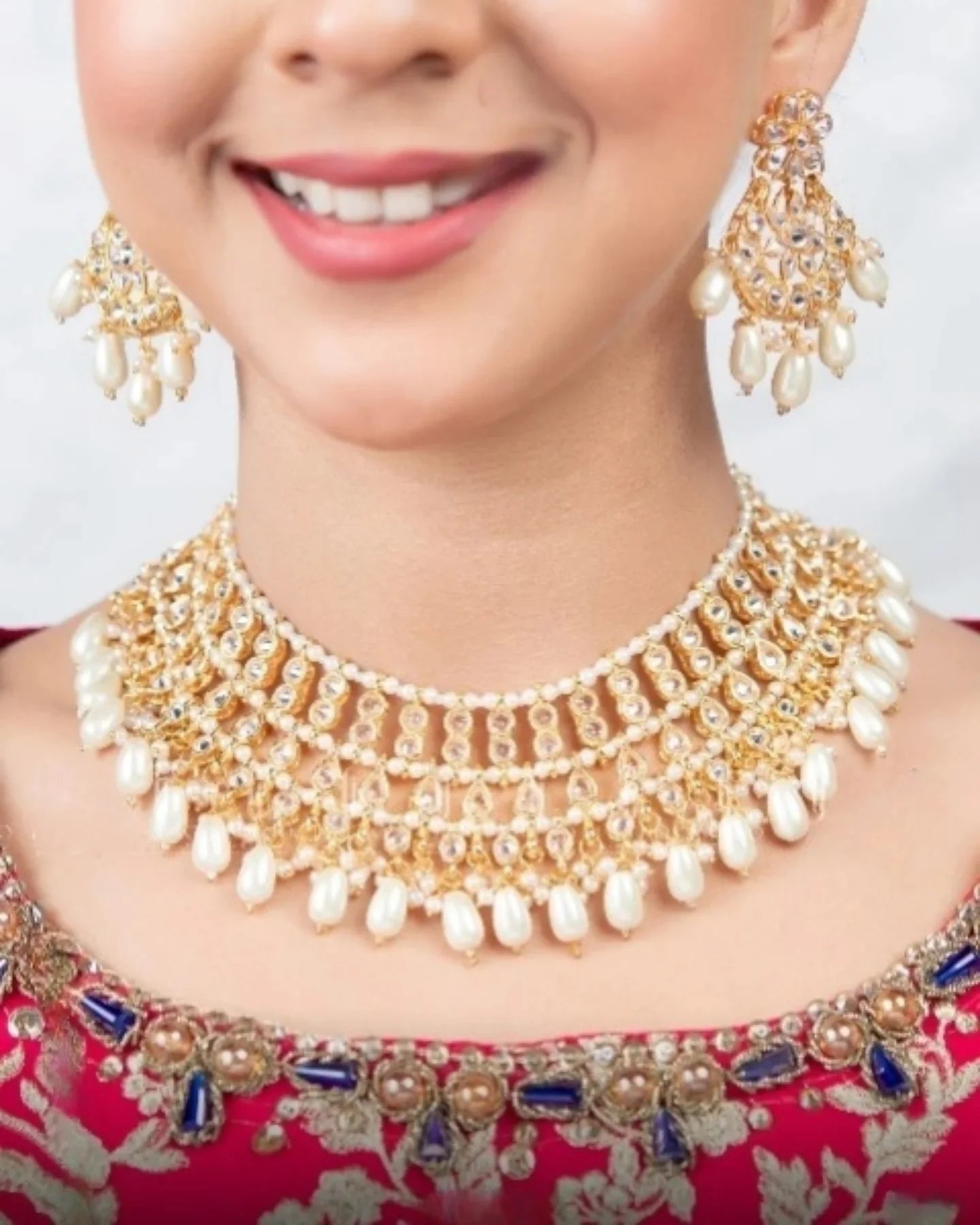 Indian Kundan Necklace Set