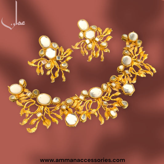 HANDMADE KUNDAN NECKLACE SET