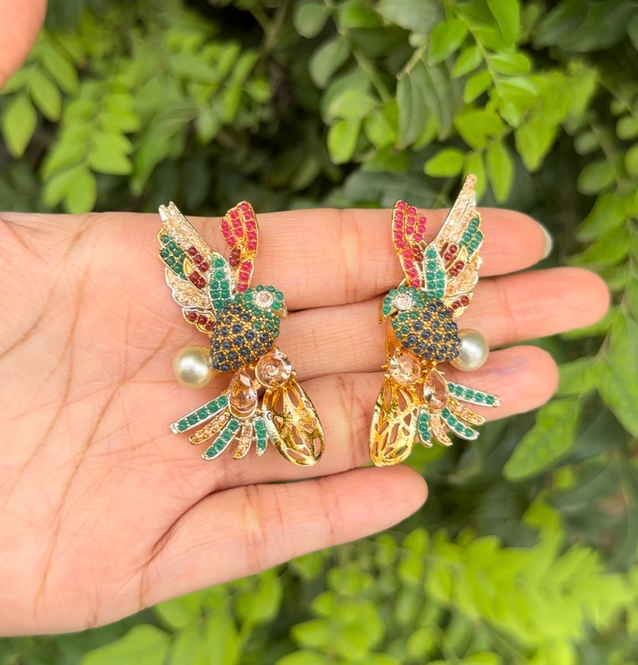 PEACOCK EARRINGS