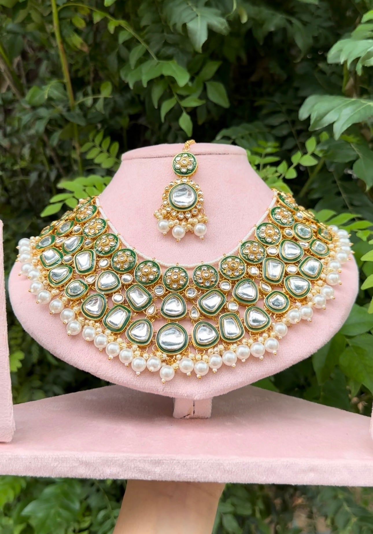 INDIAN JAIPURI KUNDAN SET ✨